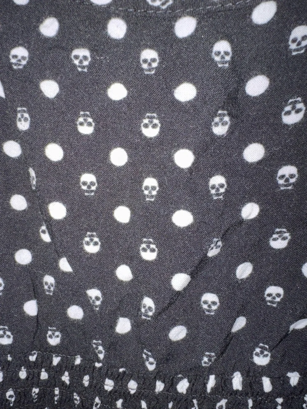 Hot Topic Black Dress with White Polka Dots - Picture 2 of 3